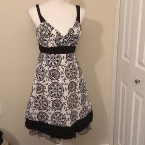 Black and white dress